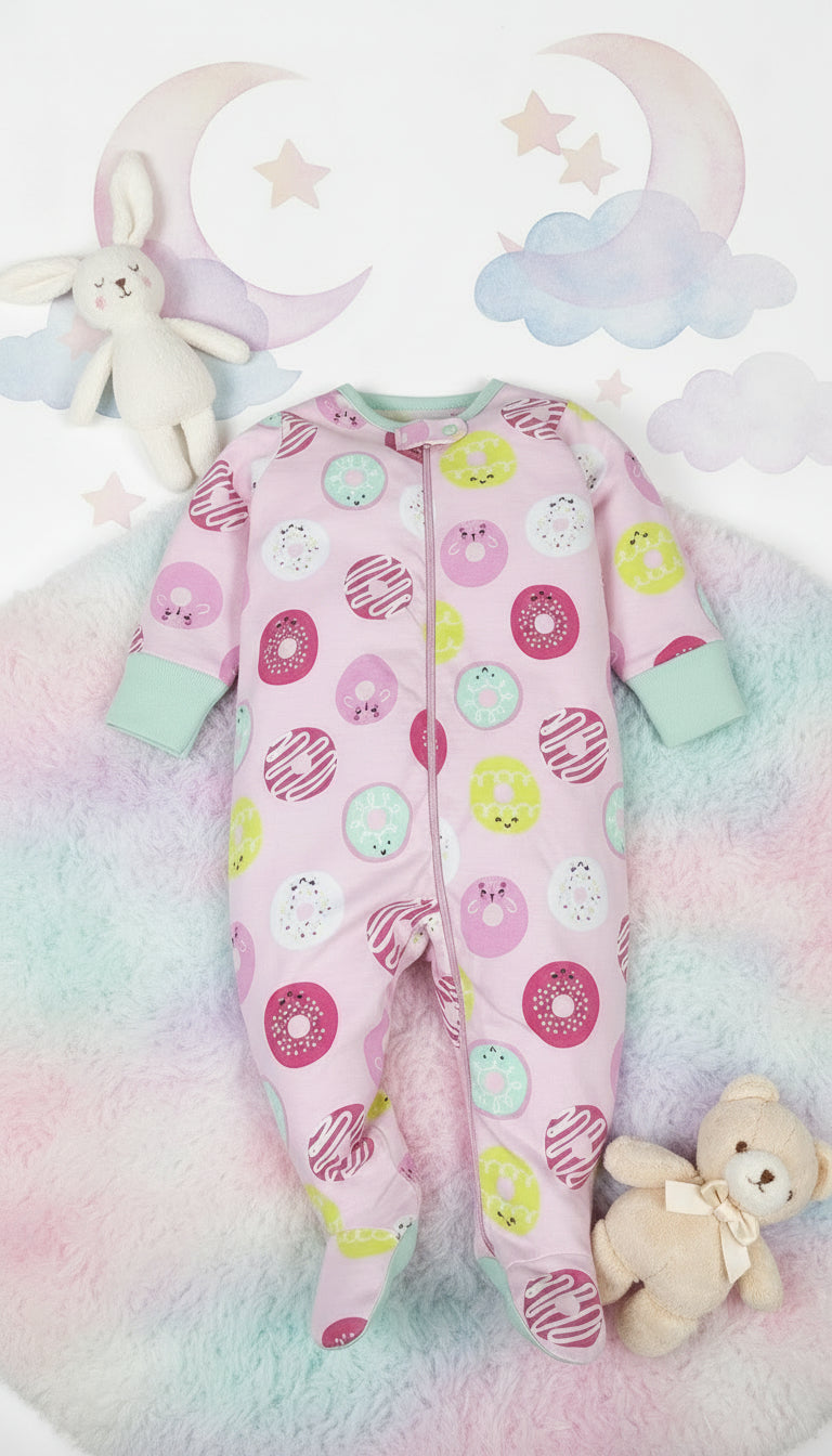 Baby-Girls 4-Pack Sleep 'N Play Footies Multi Pack