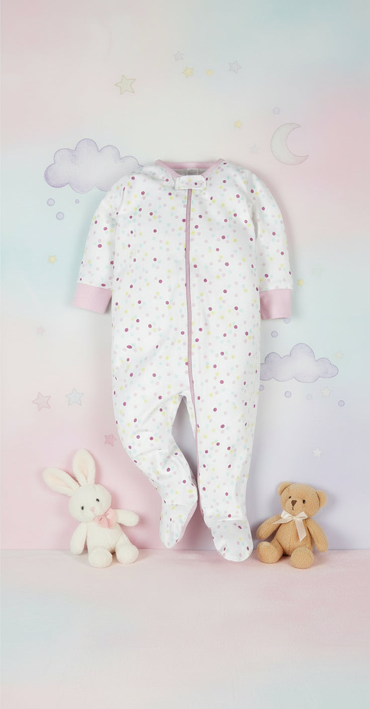 Baby-Girls 4-Pack Sleep 'N Play Footies Multi Pack