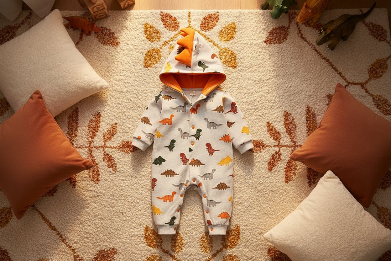 Newborn Baby Boys Clothes Autumn Baby Boys Clothing Tracksuit Dinosaur Modeling Cartoon Baby Rompers Baby Girls Jumpsuit
