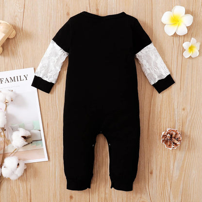Baby Girl Romper Long Sleeve Footless Pajamas Solid Infant Girl One-Piece Jumpsuit Outfit Clothes