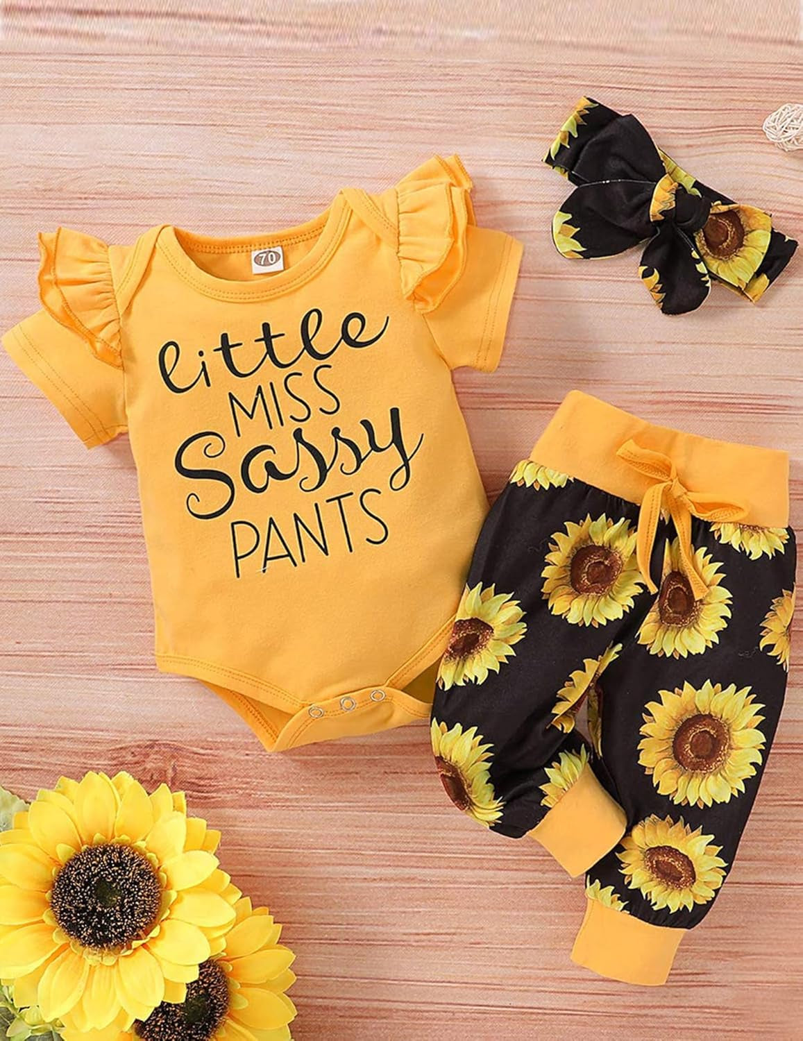 Newborn Baby Girl Clothes Infant Ruffle Romper Pants Set Summer Outfits Cute Baby Clothes for Girls