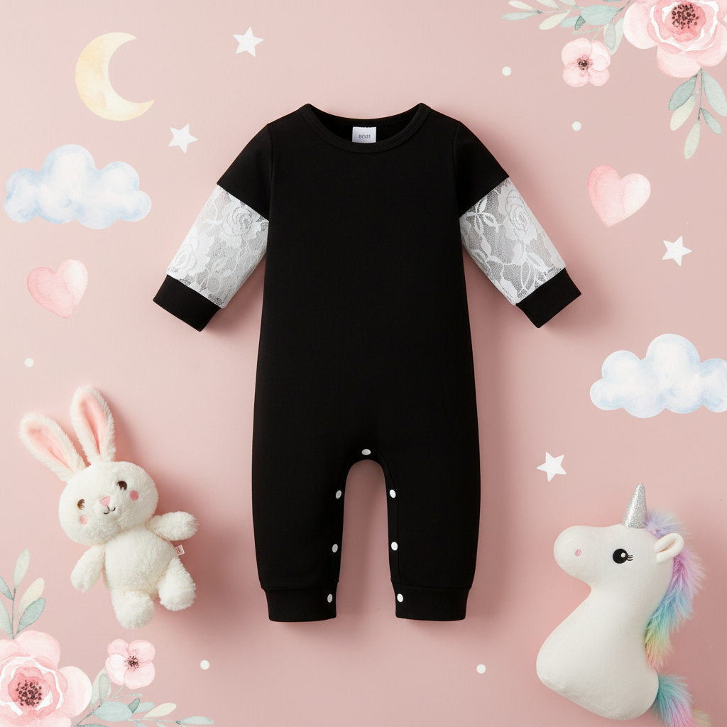 Baby Girl Long Sleeve Romper