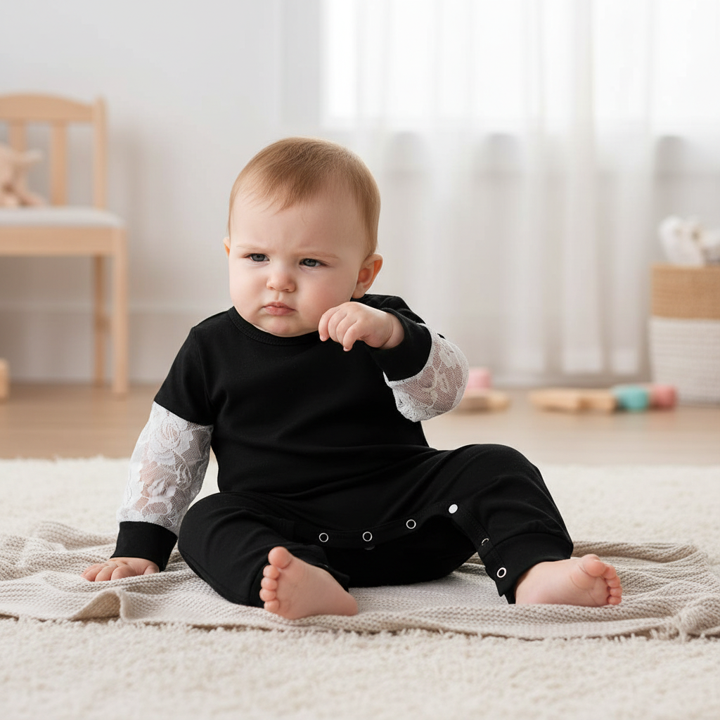 Baby Girl Long Sleeve Romper